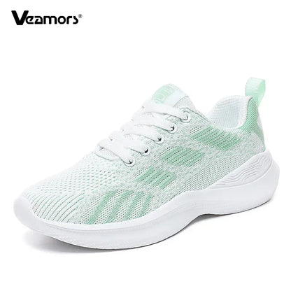 Zapatillas de running para mujer, zapatillas deportivas informales transpirables, ligeras, para gimnasio y deporte al aire libre, cómodas