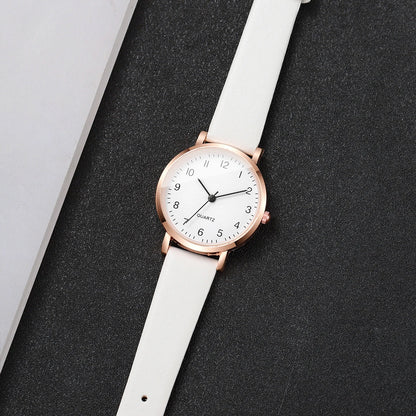 Fashion Small Dial Women Watches Simple Leather Strap Ladies Quartz Wristwatch Reloj Mujer Girls Clock Gift（Without Box）
