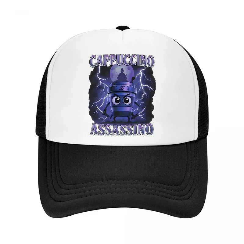 Casquette de baseball italienne Brainrot pour enfants, casquette décontractée pour garçon, chapeaux de sport pour enfants, chapeaux de soleil Tung Sahur Tralalers Shark, bonnet ajustable, cadeau pour homme
