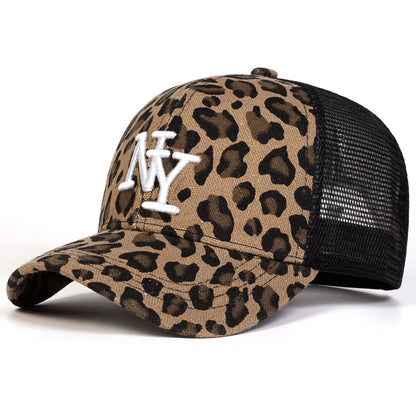 Unisex Letter Embroidery Baseball Net Caps Spring and Summer Outdoor Adjustable Casual Hats Sunscreen Hat Sports Cap
