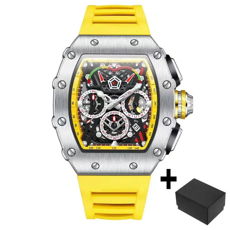 ONOLA 6827 Fashion Sports Quartz Men's Watch Waterproof Luminous Calendar Chronograph Watches for Men Relogios Masculino Часы