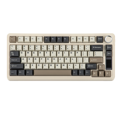 EPOMAKER X AULA EA75 MAX 75% ANSI US Layout Hot-Swap Gasket Wired/BT/2.4GHz Wireless Mechanical Keyboard with Screen & Knob