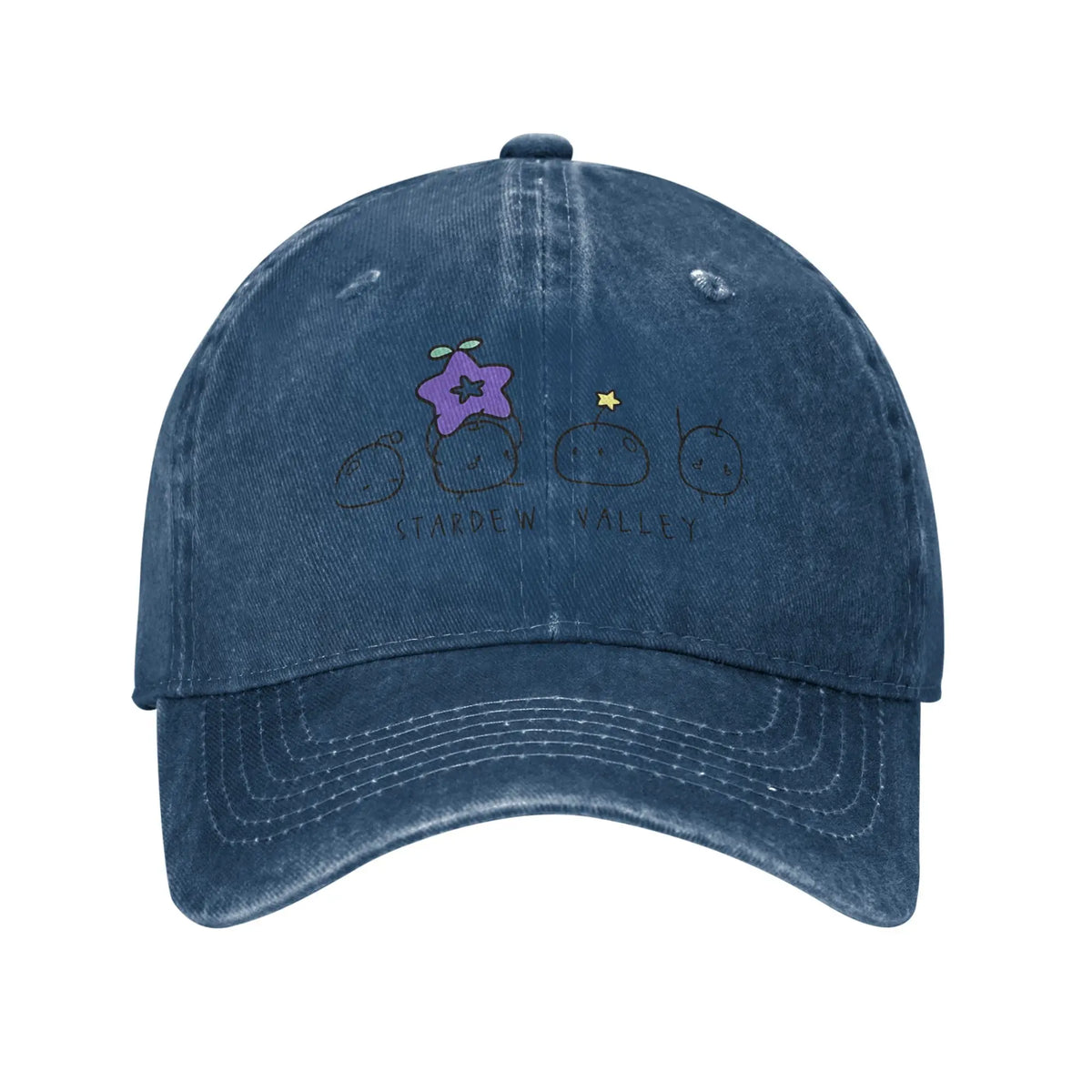 Spiel „Stardew Valley“ – Sonnen-Baseballkappe y2k, lustig, Unisex für Jugendliche, gewaschen, Hip-Hop-Hüte, sonnenschützendes Design, Outdoor-Sport, Snapback-Kappe, Geschenk