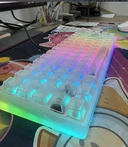 New Everglide AE68Pro Siren Magnetic Axis Gaming Keyboard Original Double Lamp Position RT0.001MM/ADC Direct Connection Keyboard