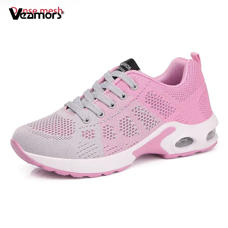 Zapatillas de running para mujer, zapatillas deportivas informales transpirables, ligeras, para gimnasio y deporte al aire libre, cómodas