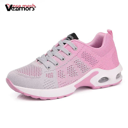 Zapatillas de running para mujer, zapatillas deportivas informales transpirables, ligeras, para gimnasio y deporte al aire libre, cómodas