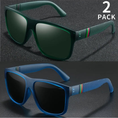 1/2PCS Polarized Sunglasses Brand Designer Vintage Sunglasses Man Fashionable Driving Sun Glasses Eyewear