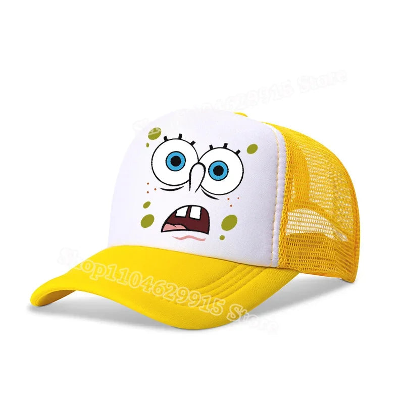 SpongeBobs SquarePants Baseball Cap Cartoon Anime Print Kids Adult Hat Summer Outing Athleisure Adjustable Sun Hats Fashion Gift