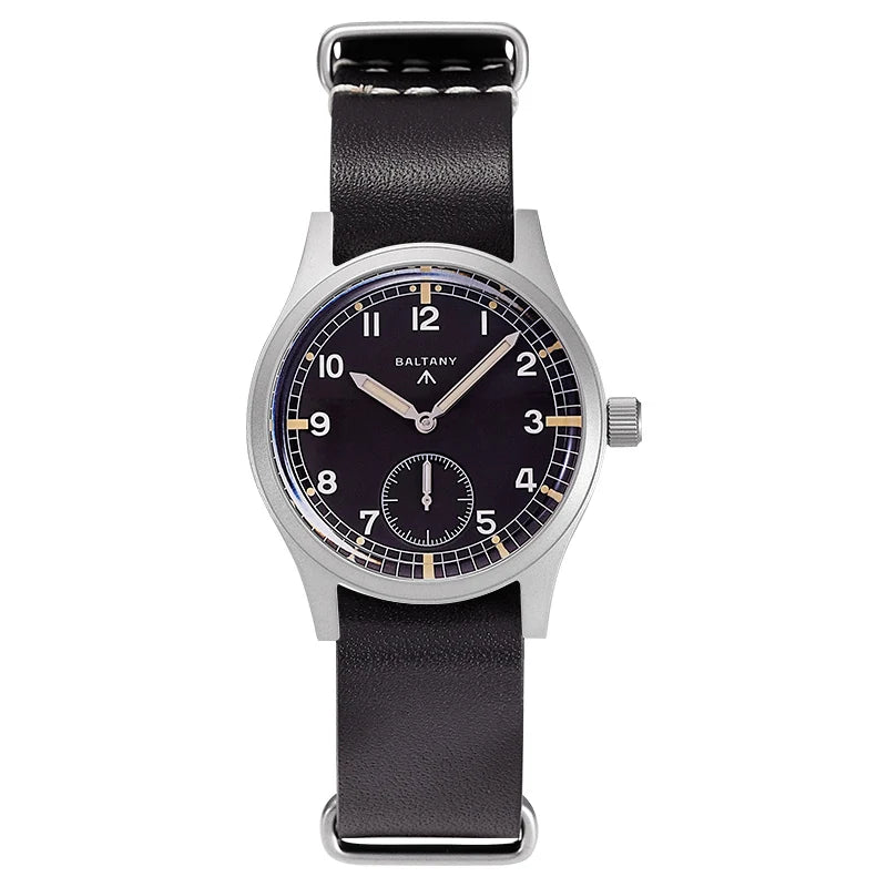 Baltany Dirty Dozen Watch Man S2019 Military Vintage Wristwatch Small Seconds Hand VD78 Quartz Luminous 100M Waterproof Field Wa