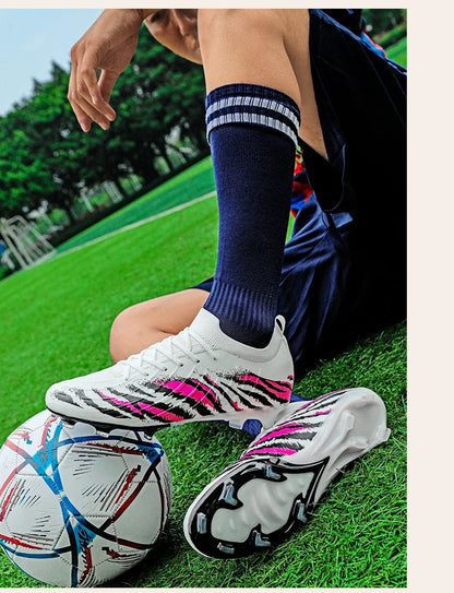 New Men's Football Boots Sport Soccer Shoes Match Unisex Ultralight Cleats Comfortable Non-Slip Outdoor Adult Grass High-quality