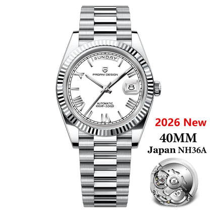 PAGANI DESIGN 2026 New DD40 NH36A Men's Watches Luxury Automatic Mechanical Watch For Men AR Sapphire Glass Date Wrist watch Men