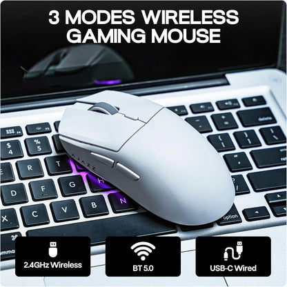 Langaton pelihiiri AJAZZ AJ139 V2 MC/AJ139 PRO, PAW3311/PAW3395-sensori, 12000DPI/26000DPI, 500mAh, Bluetooth-hiiri PC:lle