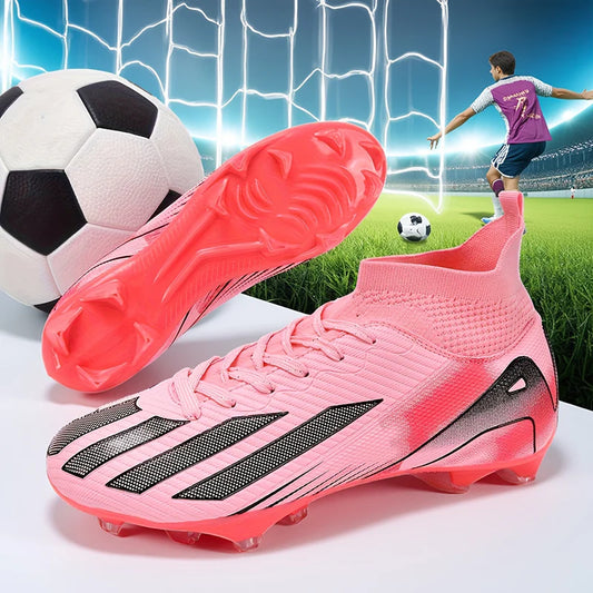 New Men's Soccer Shoes Adult Non-Slip Football Boots Cleats Boys Ultralight Sport Outdoor Comfortable Training Match Grass