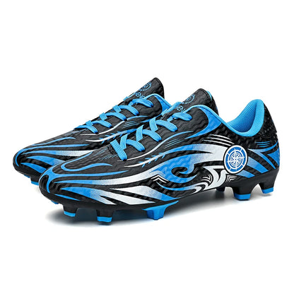 Scarpe da calcio originali da uomo, scarpe da allenamento, scarpe da calcio per bambini antiscivolo da esterno con tacchetti lunghi, scarpe da futsal da uomo, taglie 32-45
