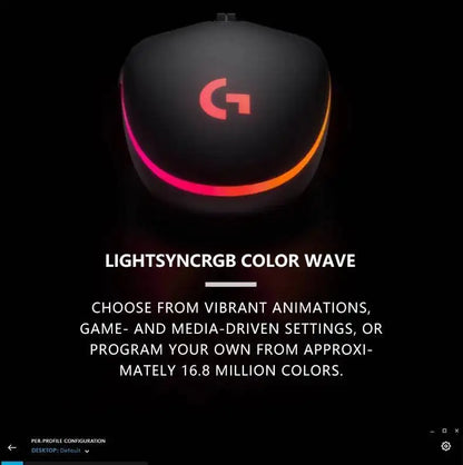 Logitech G203 LIGHTSYNC Mouse Wired 8000 DPI Sensor RGB Sync 6 Buttons Mechanical Tensioning Office-Gaming Dual-Use