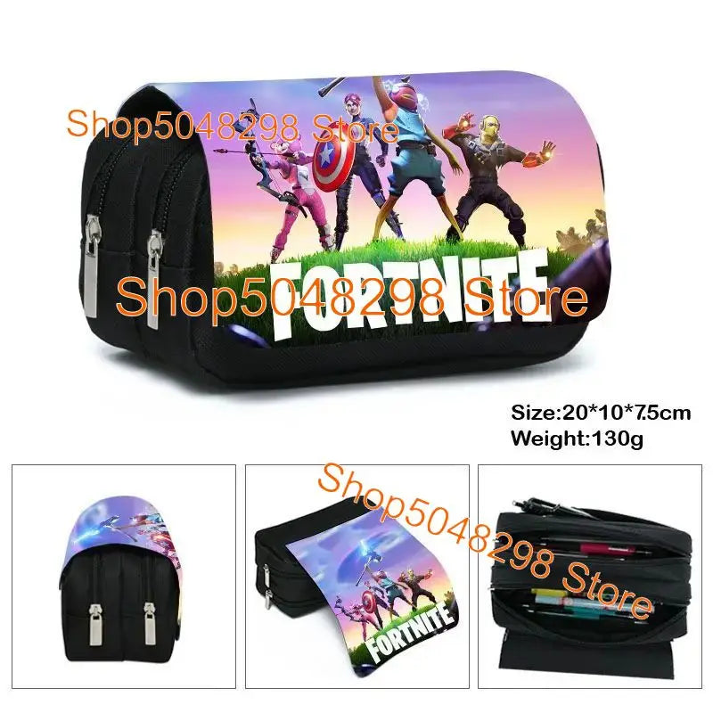Hot Game Fortnited 3PCS Backpack Set Teenager Student Travel Bag Fortress Night 3D School Knapsack Popular Games Rucksacks