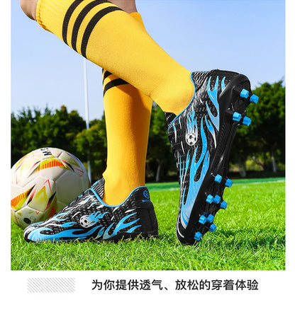 Professional Children's Football Shoes Outdoor Soccer Shoes Kids Futsal Sneakers Lightweight Non-slip Child Soccer Cleats Boys
