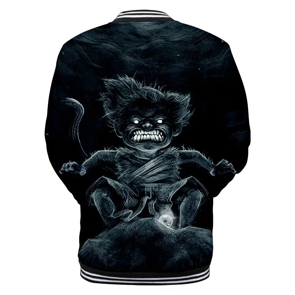 Dragon Ball Goku Kanji Symbol Men Zipper Hoodie Cartoon Japan Anime Women Sweatshirt 2025 New Fashion Children Jackets Coat, Produit gaming premium Fraquane