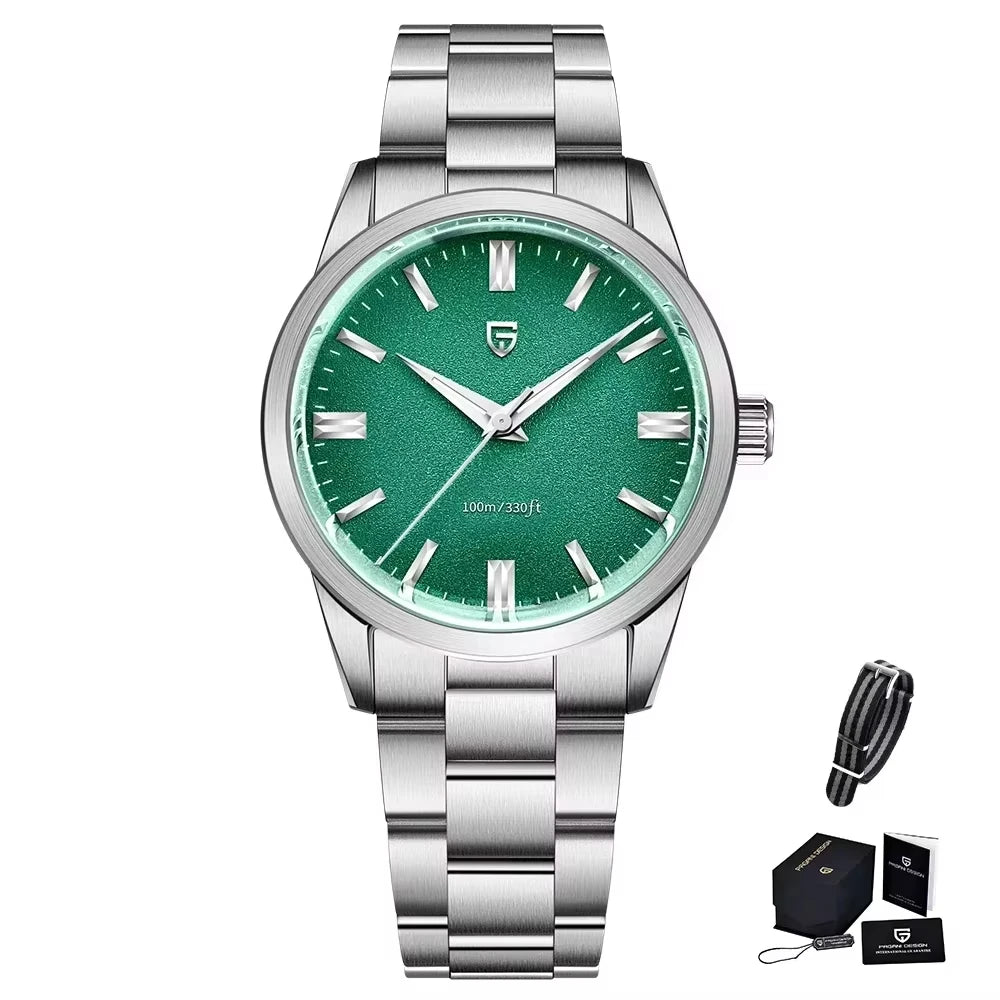 2025 PAGANI DESIGN 38MM Men's Classic Fashion Quartz Watches PD1731 VH31 Mov Stainless Steel Sport Waterproof Clock reloj hombre