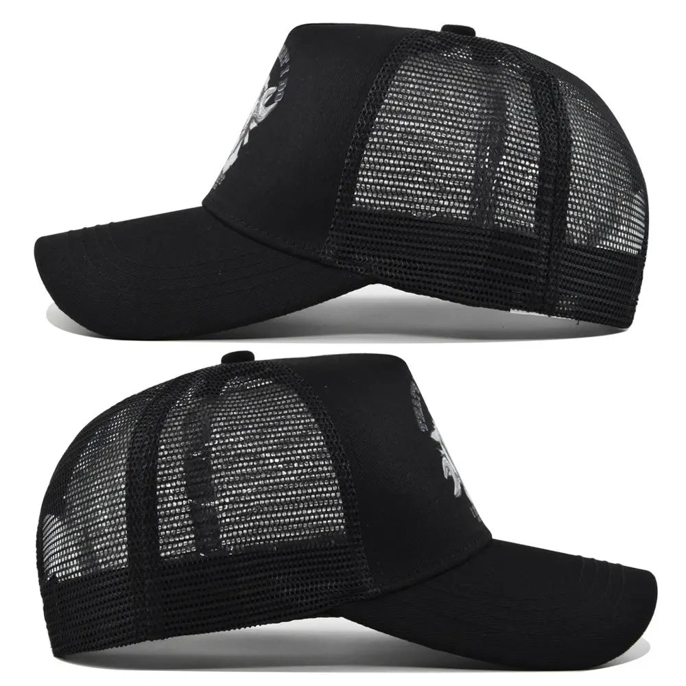 Mode Frühjahr/Sommer Bedruckte Netz-Baseballkappe, atmungsaktiv, Gorras, mit individuellem LOGO für Männer, Frauen und Paare, Schirmkappe, Casquette