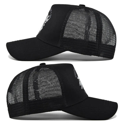 Mode Frühjahr/Sommer Bedruckte Netz-Baseballkappe, atmungsaktiv, Gorras, mit individuellem LOGO für Männer, Frauen und Paare, Schirmkappe, Casquette