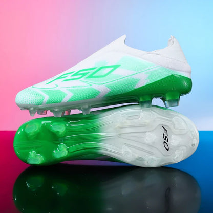 Botas de fútbol para hombre, antideslizantes, para niños, para exterior, zapatillas de fútbol superventas, para partido sobre césped, de alta calidad, con tacos, de caña alta y ligeras