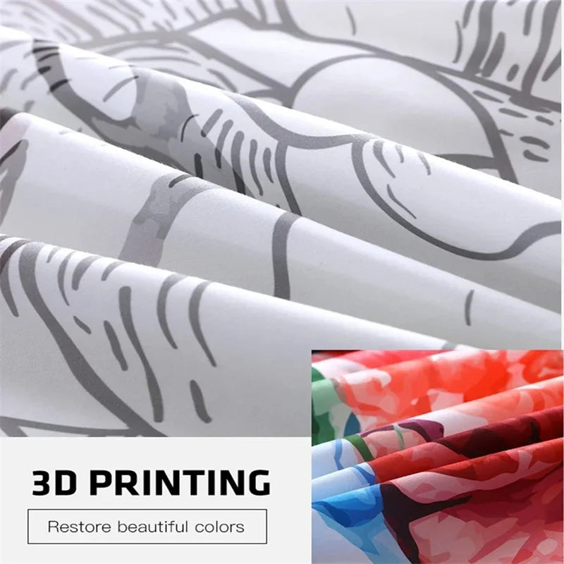Anime Genshin Impact-beddengoedset voor jongens en meisjes, Twin/Queen Size dekbedovertrek met kussensloop, bedtextiel voor kinderen en volwassenen, modieuze woontextiel