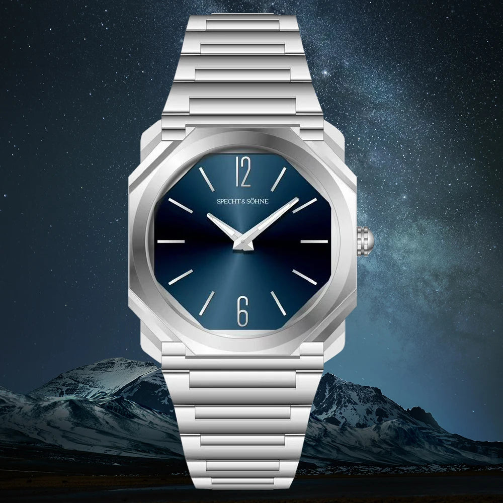 2026 New Fashion 38MM Specht & Söhne Ultrathin Quartz Watch For Men 316L Stainless Steel Watches Sapphire Crystal 50M Waterproof