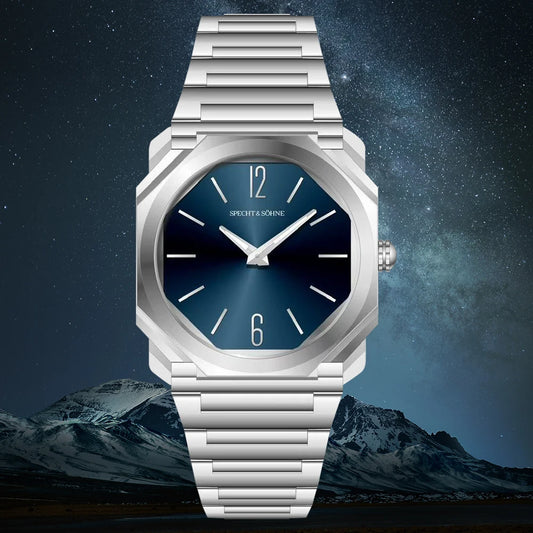 2026 New Fashion 38MM Specht & Söhne Ultrathin Quartz Watch For Men 316L Stainless Steel Watches Sapphire Crystal 50M Waterproof