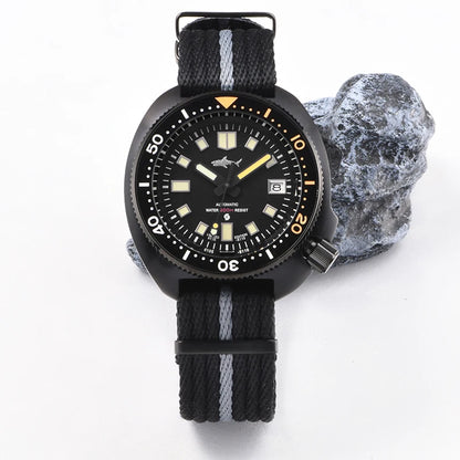 Relógio de Homem Heimdallr 44mm PVD 6105 Diver, Movimento Automático Japonês NH35, Impermeável 200M, Luneta em Cerâmica