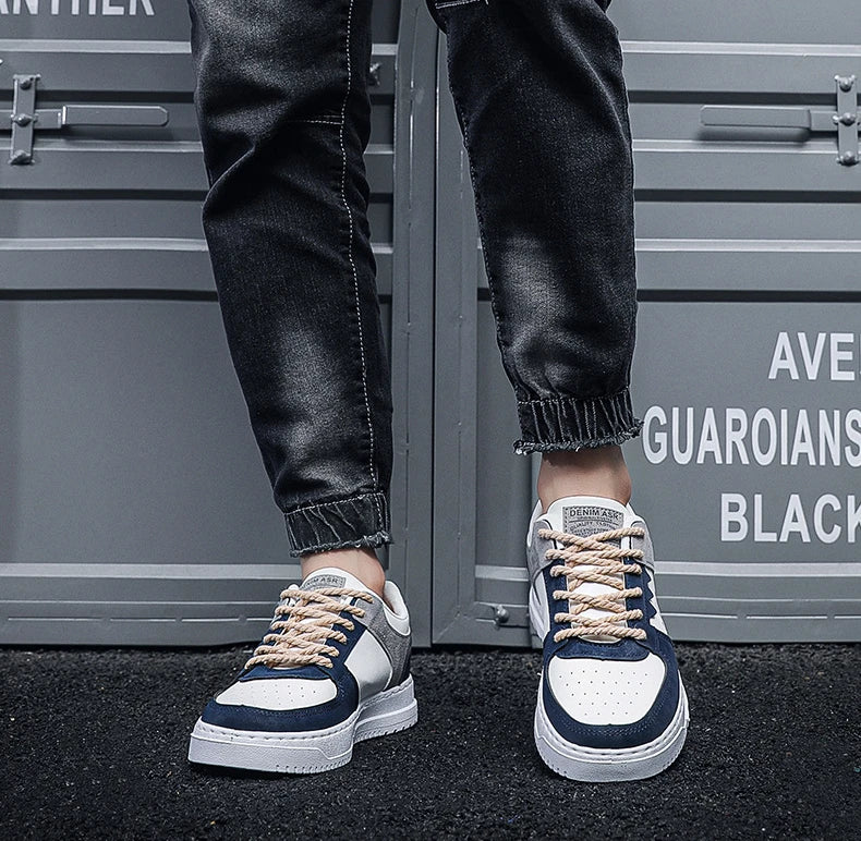 Pantofi casual noi de toamnă pentru bărbați, pantofi plat, respirabili, pentru exterior, adidași cu șireturi la modă, pantofi sport confortabili și la modă pentru bărbați, Zapatillas