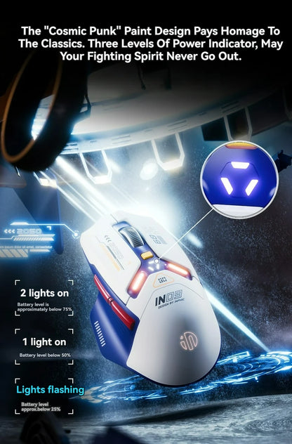 Tri-Mode Connection 10000DPI 2.4G Wireless Bluetooth Gaming Mouse PMW3325 RGB  Light For PC Gaming Laptop and MAC