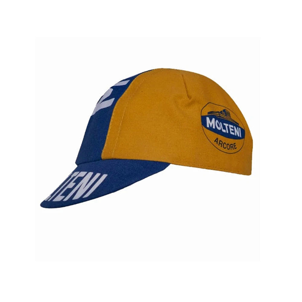 Retro Team Molteni Radmütze – atmungsaktiv, Sonnenschutz, Outdoor-Sportmütze, Unisex