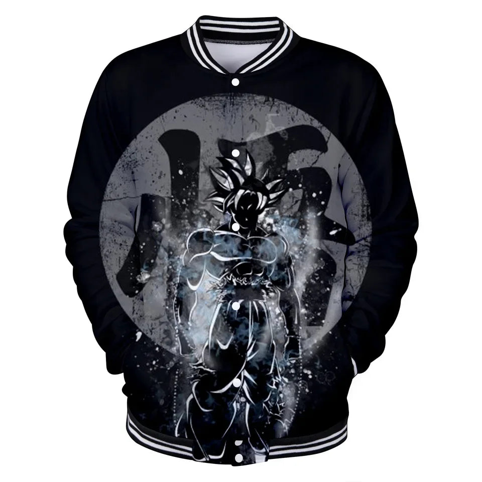 Dragon Ball Streetwear Baseball Uniform for Men Women Son Goku Adults Costumes Jackets Spring Fall Coat Cardigan Sweatshirt Gift