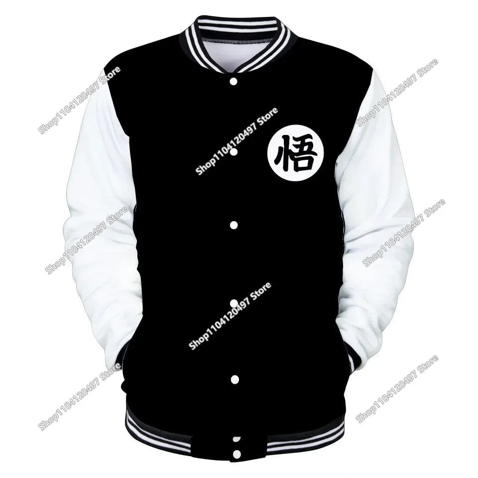 Dragon Ball Streetwear Baseball Uniform for Men Women Son Goku Adults Costumes Jackets Spring Fall Coat Cardigan Sweatshirt Gift