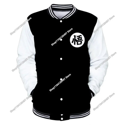 Dragon Ball Streetwear Baseball Uniform for Men Women Son Goku Adults Costumes Jackets Spring Fall Coat Cardigan Sweatshirt Gift