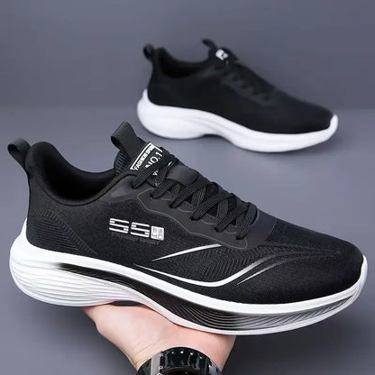 Breathable Mesh Men's Lightweight Casual Sneakers Non-Slip Soft Sole Running Shoes for Spring and Summer
