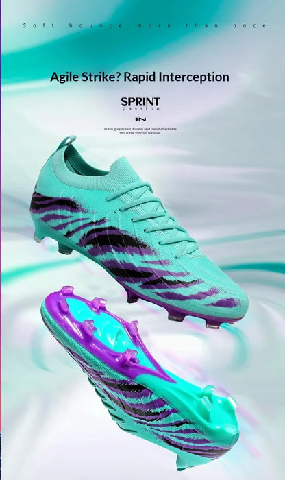 New Men's Football Boots Sport Soccer Shoes Match Unisex Ultralight Cleats Comfortable Non-Slip Outdoor Adult Grass High-quality