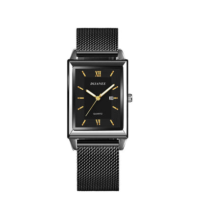 Fashion Watches for Men Luxury Rectangle Stainless Steel Men's Quartz Wristwatch Business Man Watch Clock Gift relogio masculino