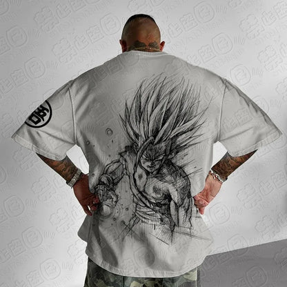 2026 Dragon Ball Z Themed T-Shirt - Pure Cotton, Breathable & Elastic Comfortable & Stylish Great for Anime Fans