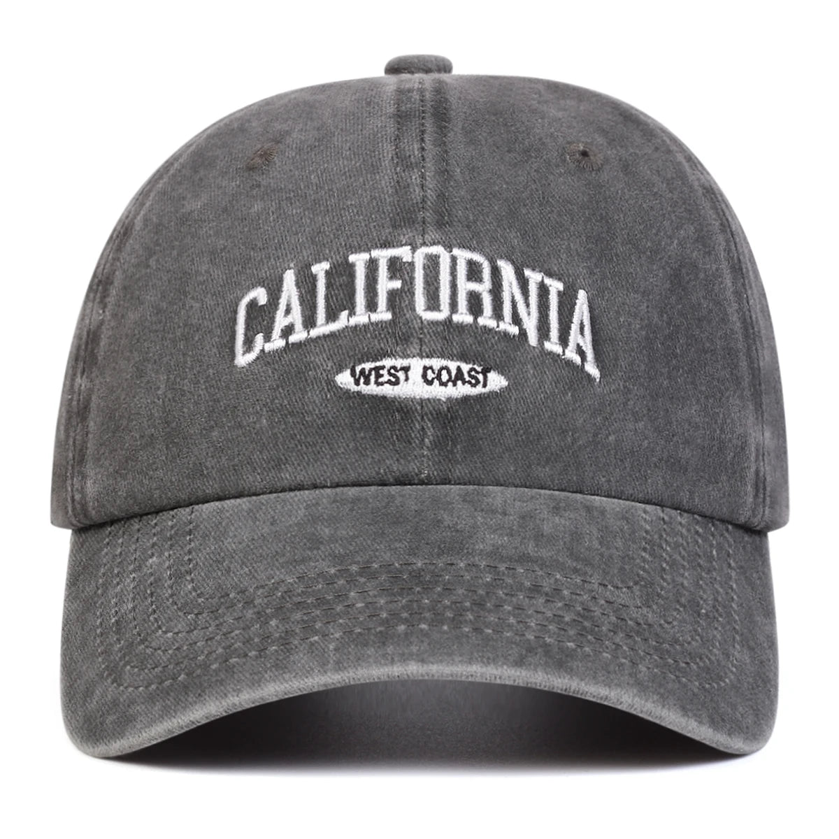 Unisex CALIFORNIA Letter Embroidery Wash Baseball Caps Spring and Autumn Outdoor Adjustable Casual Hats Sunscreen Hat