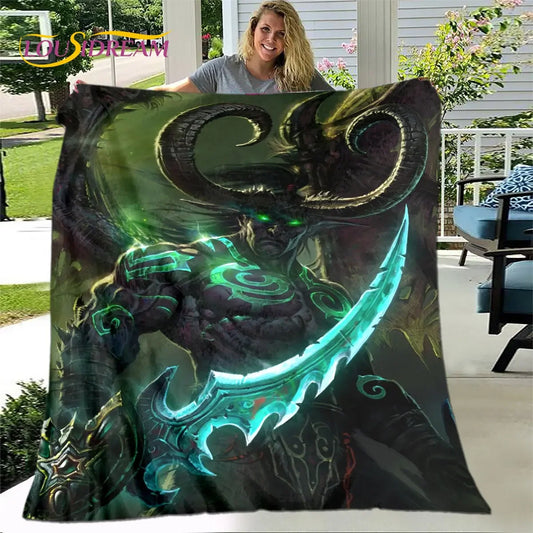 World of Warcraft, WOW igraća mekana plišana deka, flanelska deka, prekrivač za dnevni boravak, spavaću sobu, krevet, kauč i piknik