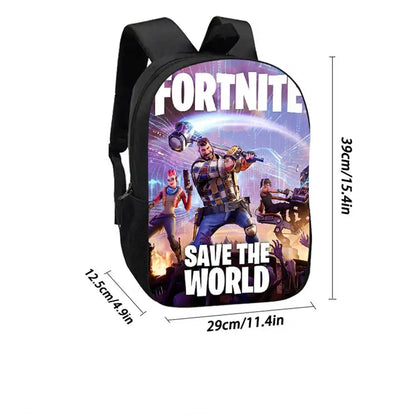 Children's Student Fortnite Cartoon Boys and Girls Large Capacity Backpack