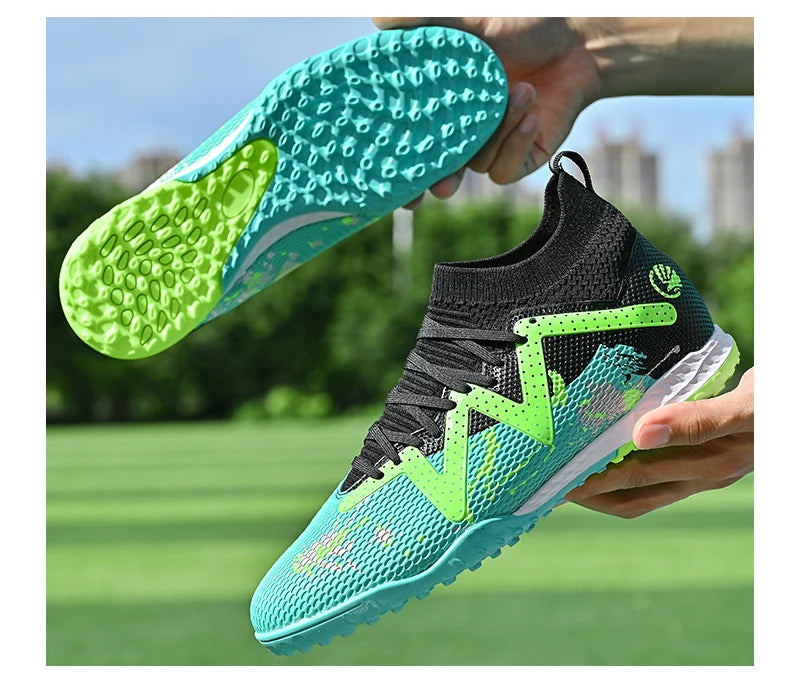 Scarpe da calcio TF da uomo, professionali e confortevoli, di alta qualità, scarpe da calcetto da uomo per adulti, casual e ultraleggere