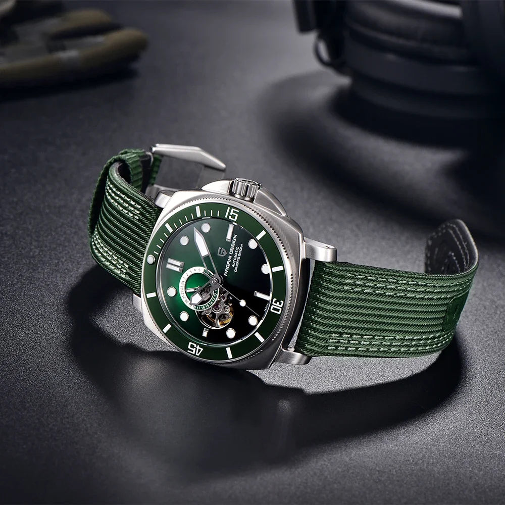 PAGANI DESIGN 2026 Original 43MM Men's Automatic Mechanical Watch NH39 200M Waterproof AR Sapphire Mirror Watches For Men ﻿