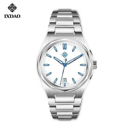 IX&DAO 2026 new Warrior 37mm men's automatic mechanical watch enamel plate Miyota 9015 sapphire stainless steel waterproof 10Bar