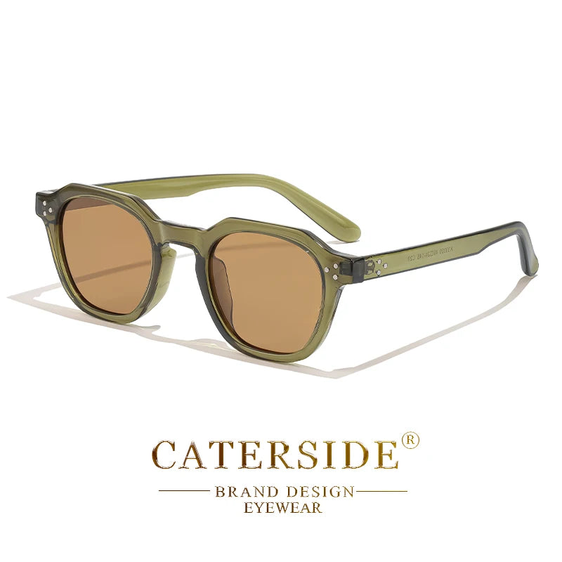 Caterside New Retro Polarized Men Sunglasses Square TR90 Frame Women Sun Glasses Outdoor Driving Fishing High Quality UV400 Gift