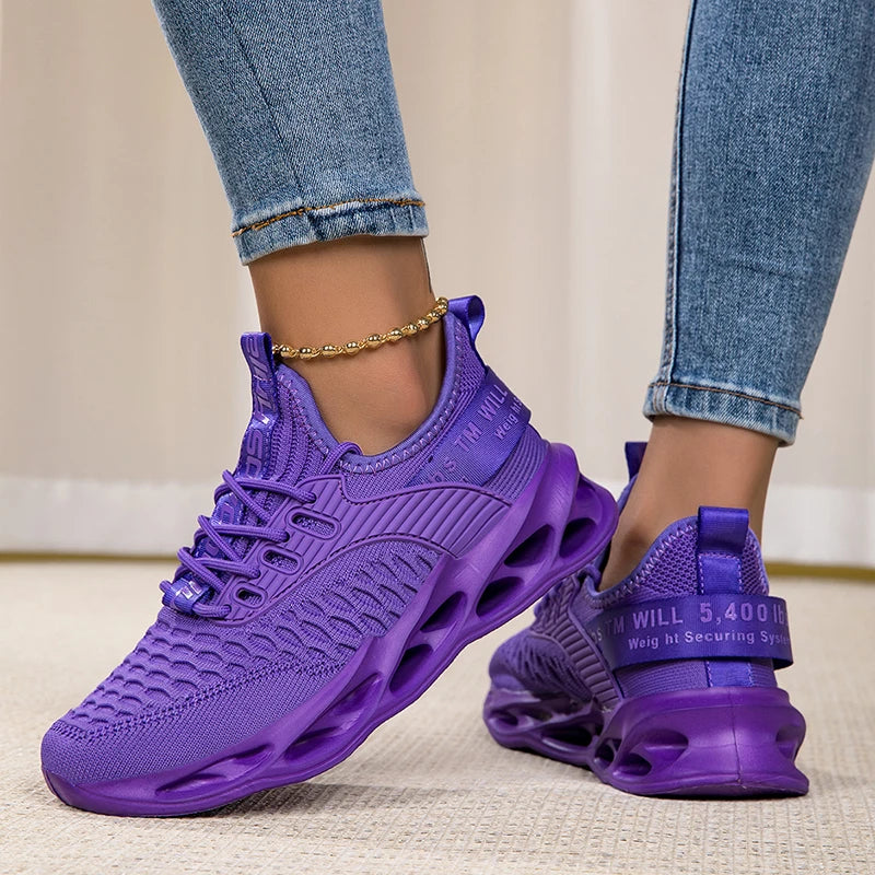 Zapatillas deportivas de moda para mujer, zapatillas con plataforma, zapatos planos de primavera-invierno, zapatillas de running para mujer, tallas grandes, 43