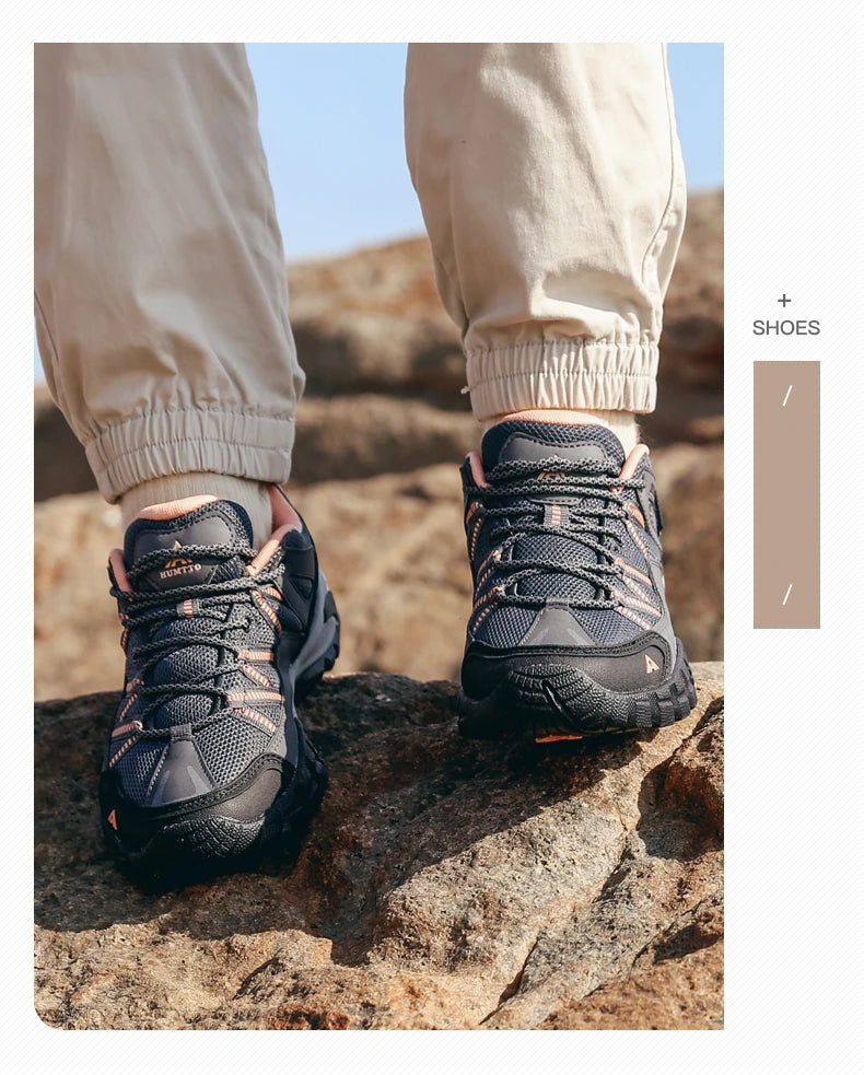 HUMTTO planinarske cipele za žene, otporne na habanje, ženske sportske cipele za vanjske aktivnosti, tenisice na vezanje za penjanje i trekking, model 110609B