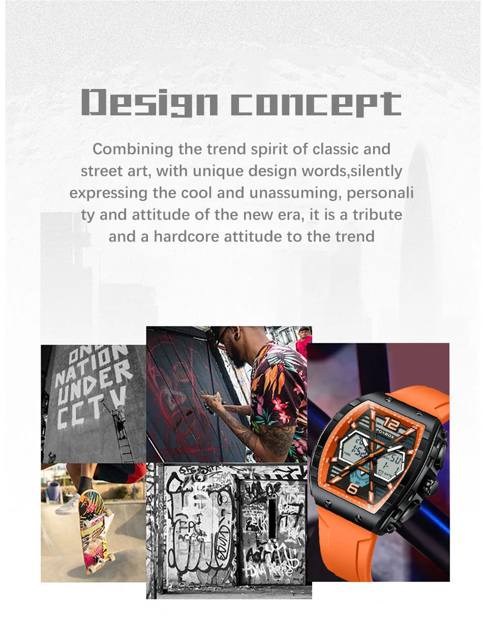 LIGE Digital Men Military Watch 50m Waterproof Wristwatch LED Quartz Clock Sport Watch Male Big Watches Men Relogios Masculino
